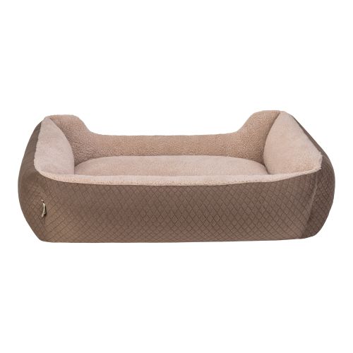 Pet Comfort Bravo Duo Köpek Yatağı Kahverengi/Bej L 90x70cm