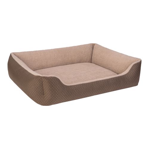 Pet Comfort Bravo Duo Köpek Yatağı Kahverengi/Bej XL 105x80cm